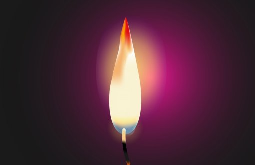 płomień świecy 